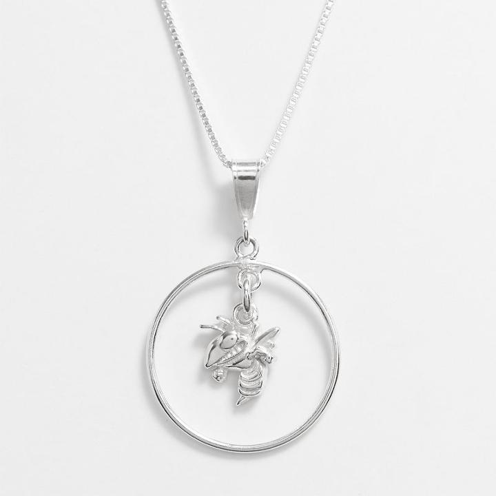 Dayna U Georgia Tech Yellow Jackets Sterling Silver Logo Pendant, Women's, Size: 16, Grey