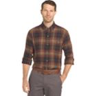 Men's Arrow Saranac Regular-fit Plaid Flannel Button-down Shirt, Size: Small, Dark Blue