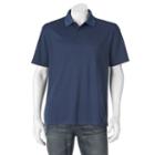 Big & Tall Haggar&reg; Classic-fit In Motion Performance Polo, Men's, Size: L Tall, Blue (navy)