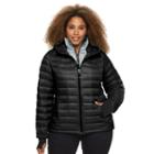 Plus Size Halitech Hooded Packable Down Jacket, Women's, Size: 3xl, Black