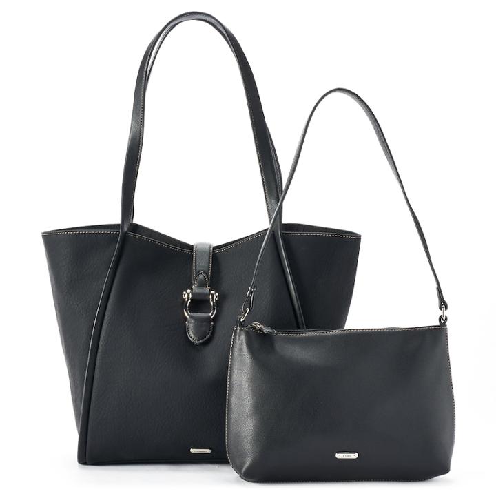 Chaps Allison Tote & Crossbody Bag, Women's, Black