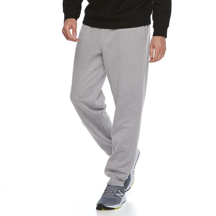 Men's Tek Gear&reg; Soft Fleece Jogger Pants, Size: Xxl, Dark Grey