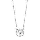 Lc Lauren Conrad Silver Tone Tree Pendant Necklace, Women's