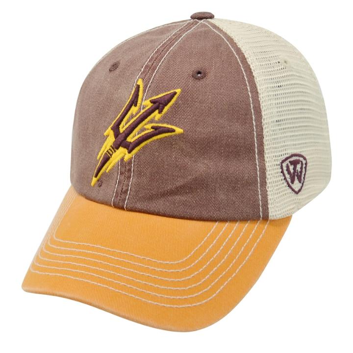 Adult Top Of The World Arizona State Sun Devils Offroad Cap, Men's, Dark Red