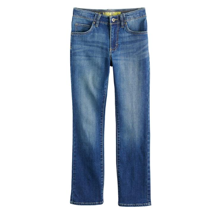 Boys 8-20 Lee Sport Xtreme Comfort Slim-fit Straight-leg Jeans, Size: 12, Blue
