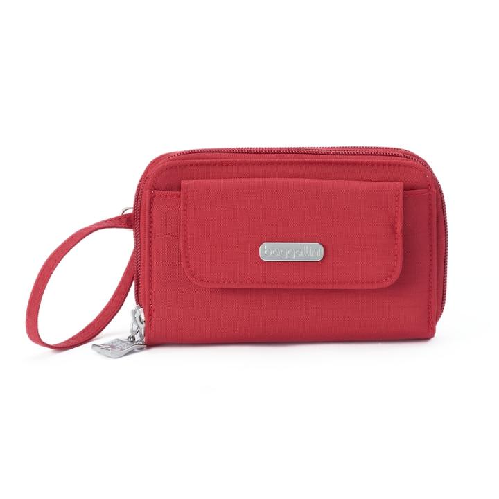 Women's Baggallini Rfid Blocking Wrist Wallet, Med Red