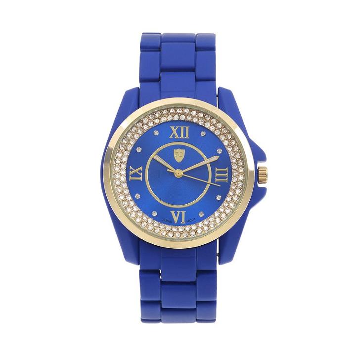 Journee Collection Women's Stainless Steel Watch, Blue
