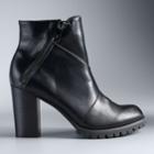 Simply Vera Vera Wang Canary Women's High Heel Ankle Boots, Size: Medium (10), Black