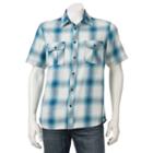 Men's Rock & Republic Plaid Button-down Shirt, Size: Medium, Grey Other