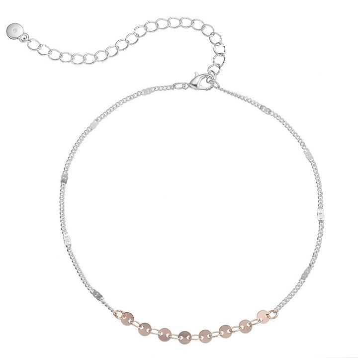 Lc Lauren Conrad Two Tone Disc Anklet, Women's, Multicolor