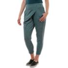 Women's Soybu Revel Crossover Ankle Pants, Size: Xl, Green