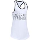 Girls 7-16 Under Armour Dazzle Wraparound Graphic Tank Top, Size: Xl, White