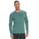 Men's Apt. 9&reg; Premier Flex Solid V-neck Tee, Size: Large, Med Green