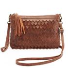R & R Leather Scalloped Crossbody Bag, Women's, Other Clrs