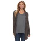 Women's Apt. 9&reg; Geometric Ribbed Cardigan, Size: Xl, Green Oth