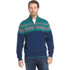 Men's Izod Regular-fit Striped Quarter-zip Pullover, Size: Xl, Brt Blue