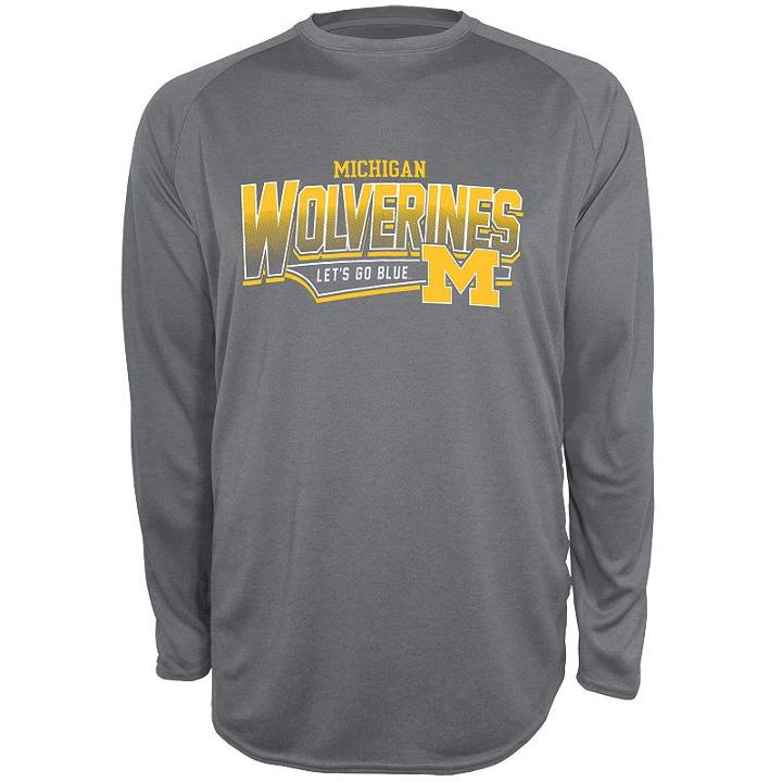Men's Champion Michigan Wolverines Team Tee, Size: Small, Blue (navy)