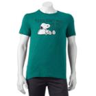 Men's Peanuts Snoopy Please Don't Make Me Do Stuff Tee, Size: Large, Dark Green