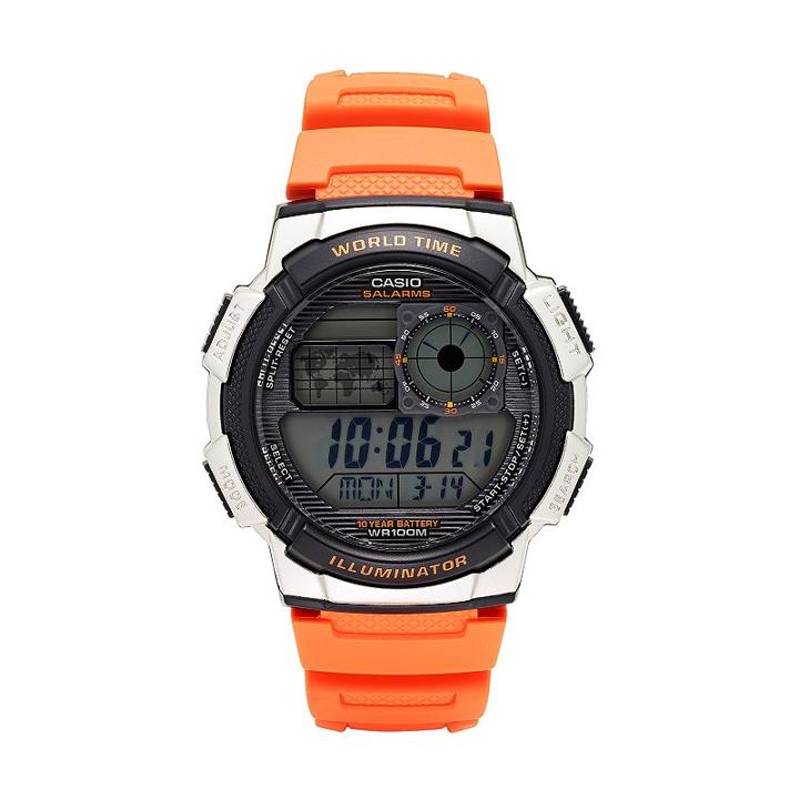 Casio Men's World Time Digital Chronograph Watch - Ae1000w-4bvcf