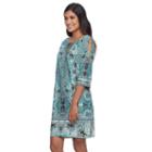 Petite Suite 7 Rocken Moroccan Raglan Shift Dress, Women's, Size: 10 Petite, Ovrfl Oth