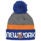Adult Reebok New York Islanders Cuffed Pom Knit Hat, Men's, Grey