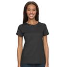 Women's Croft & Barrow&reg; Essential Crewneck Tee, Size: Xl, Black