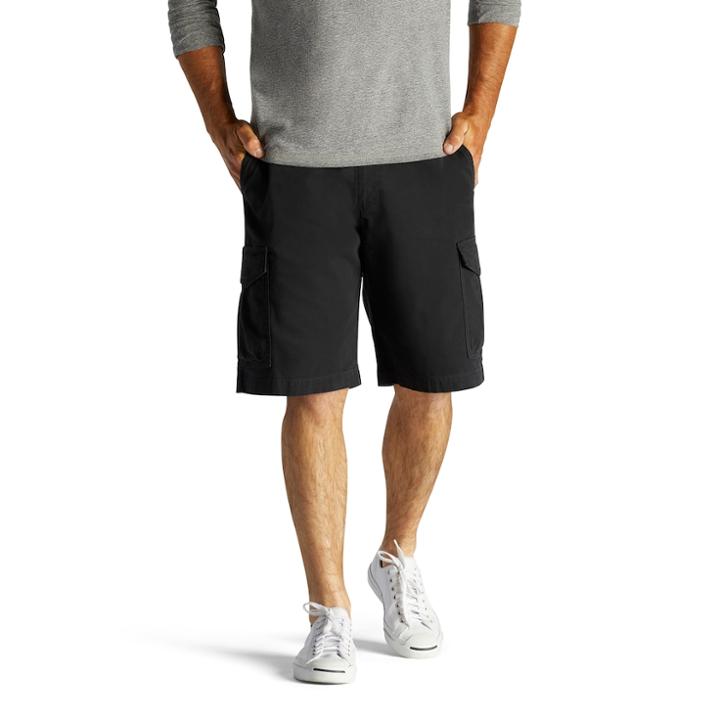 Men's Lee Extreme Motion Rover Shorts, Size: 42, Black