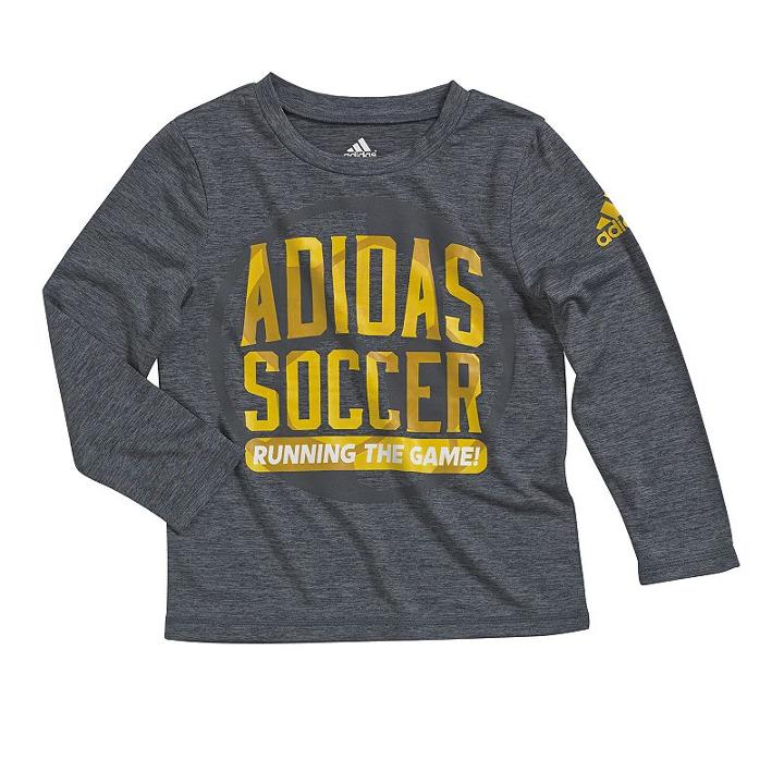 Boys 4-7x Adidas Climalite Sport Tee, Boy's, Size: 4, Dark Grey