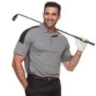 Men's Grand Slam Motionflow 360 Colorblock Performance Golf Polo, Size: Xl Tall, Grey Other