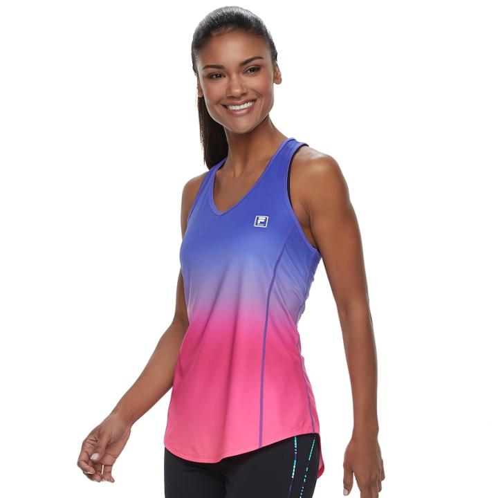 Women's Fila Sport&reg; Upf Racerback Workout Tank, Size: Xs, Pink