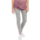 Maternity Oh Baby By Motherhood&trade; Secret Fit Belly&trade; Space-dyed Leggings, Women's, Size: Large, Light Grey