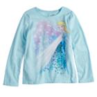 Disney's Frozen Elsa Toddler Girl Sequin Long Sleeve Graphic Tee By Disney/jumping Beans&reg;, Size: 3t, Light Blue
