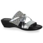 Tuscany By Easy Street Palazzo Women's Sandals, Size: Medium (8), Silver