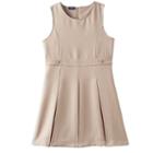 Girls 4-16 Chaps Pleated Jumper, Girl's, Size: 6, Med Beige