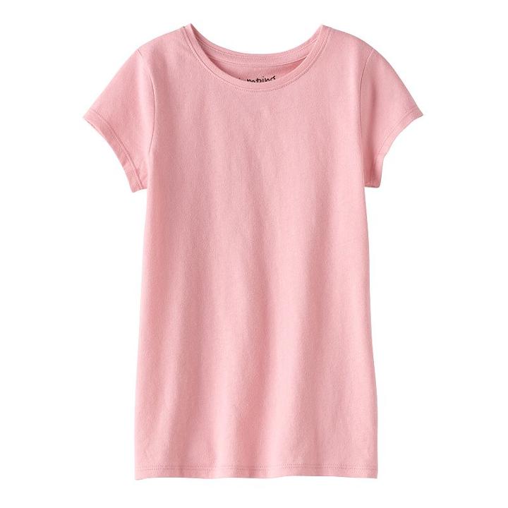 Girls 4-10 Jumping Beans&reg; Short-sleeved Solid Tee, Size: 4, Brt Pink