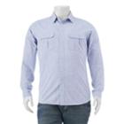 Big & Tall Apt. 9&reg; Classic-fit Crosshatch Roll-tab Button-down Shirt, Men's, Size: 4xb, Blue