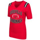Women's Campus Heritage Louisville Cardinals Distressed Artistic Tee, Size: Large, Med Red
