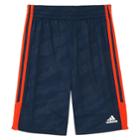 Boys 4-7x Adidas Climalite Moto Camouflage Embossed Pieced Shorts, Size: 6, Blue