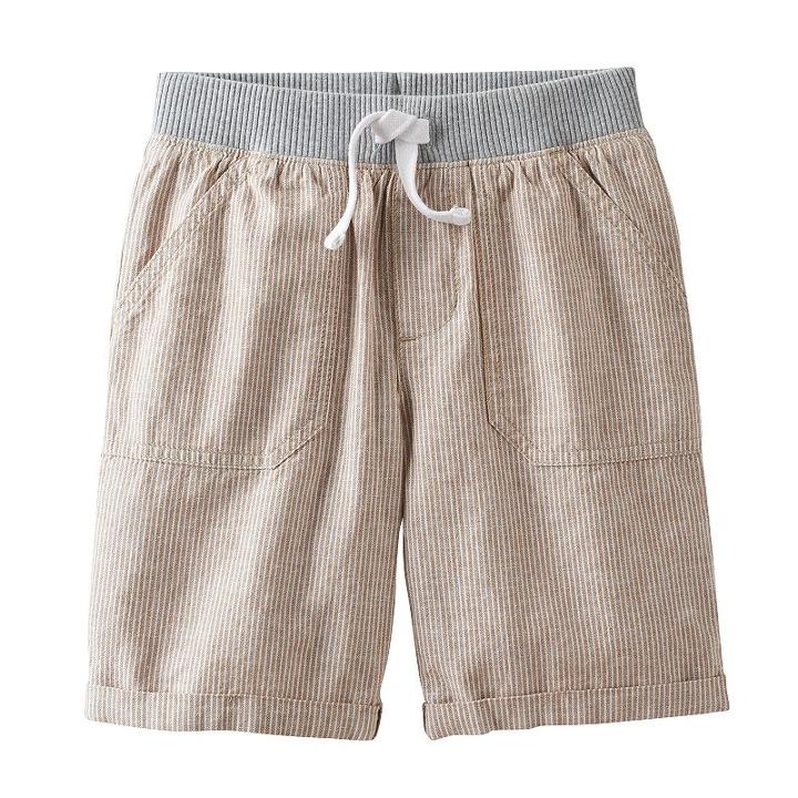 Boys 4-10 Jumping Beans&reg; Linen Rolled Cuff Shorts, Boy's, Size: 6, White Oth