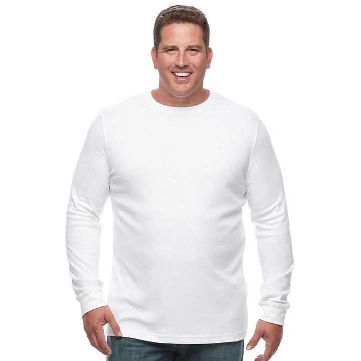 Big & Tall Croft & Barrow&reg; Classic-fit Stretch Performance Crewneck Tee, Men's, Size: 3xb, White