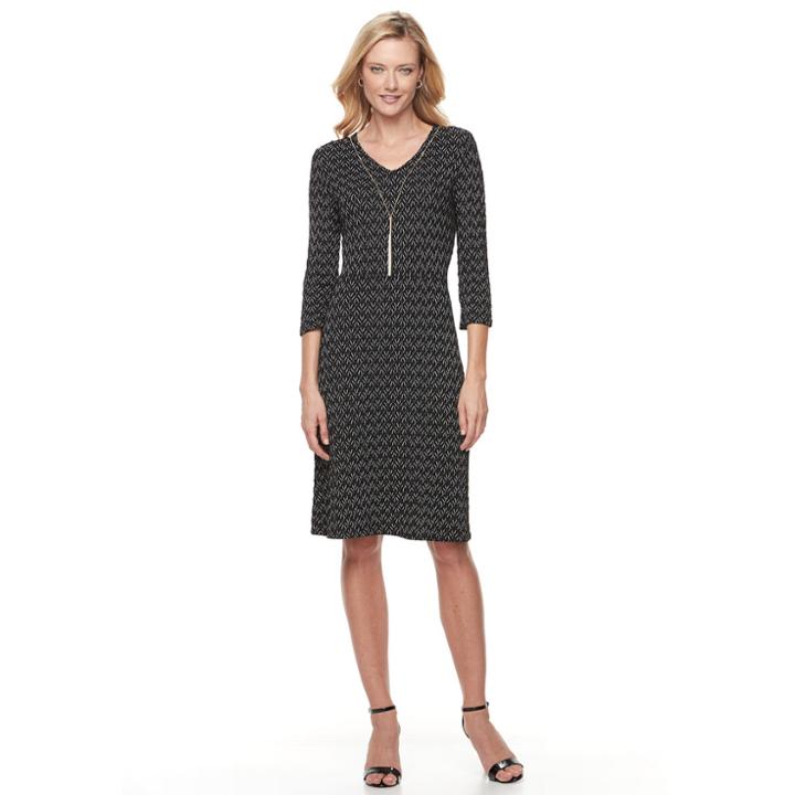 Women's Dana Buchman Necklace Dress, Size: Medium, White