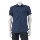 Big & Tall Rock & Republic Classic-fit Diamond Button-down Shirt, Men's, Size: L Tall, Blue (navy)