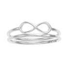Love This Life Sterling Silver Infinity Ring Set, Women's, Size: 8