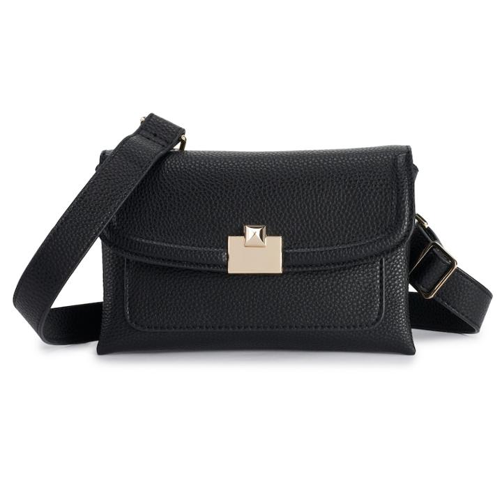 Jennifer Lopez Selena Convertible Belt Bag, Women's, Black