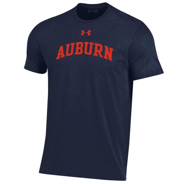 Men's Under Armour Auburn Tigers Performance Tee, Size: Xxl, Blue (navy)