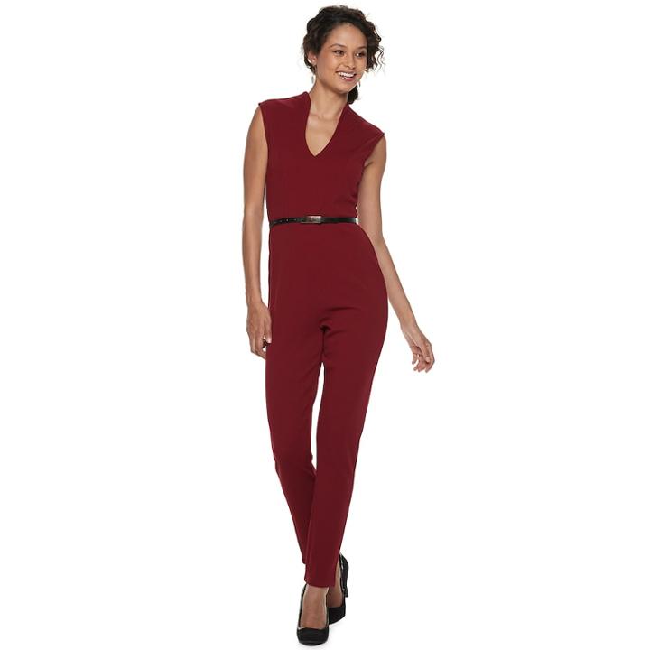 Juniors' Almost Famous Drop Shoulder Jumpsuit, Teens, Size: Small, Purple