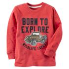 Boys 4-7 Carter's Born To Explore Wildlife Expert Graphic Tee, Size: 8, Red
