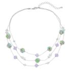 Sequin Bead Multistrand Illusion Necklace, Women's, Multicolor