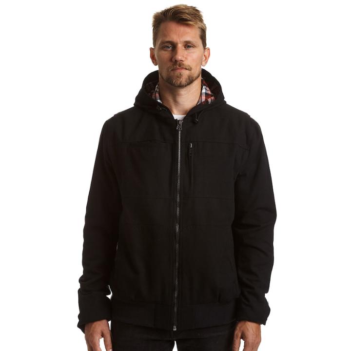 Big & Tall Stanley Flannel-lined Hooded Jacket, Men's, Size: 3xb, Black
