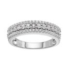 1/3 Carat T.w. Diamond Sterling Silver Anniversary Ring, Women's, Size: 7, White